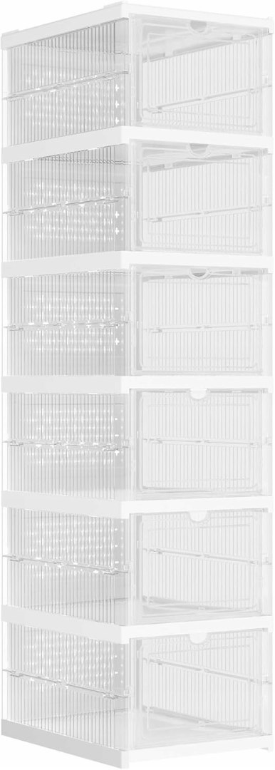 PUDEŁKA na buty Songmics przezroczysty 6szt.