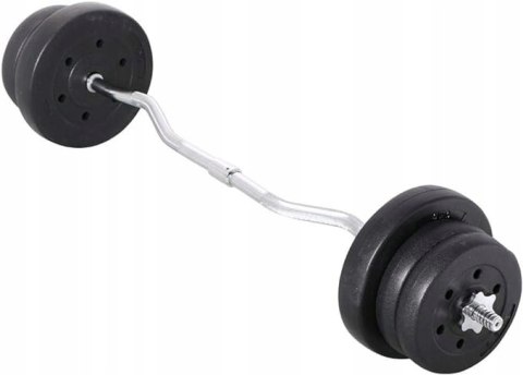 SZTANGA Yaheetech gryf lekko łamany 120 cm / 20 mm 25 kg