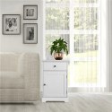 Stoliki Nocne zestaw 2 sztuk Yaheetech Komoda boczna białe 40 × 35 × 60 cm