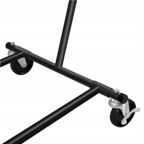 WIESZAK NA UBRANIA stojący mobilny metal YAHEETECH czarny