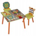 ZESTAW DLA DZIECI stolik z krzesłami zwierzęta woltu OUTLET