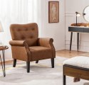 FOTEL TRADYCYJNY Yaheetech retro brązowy