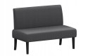 Ławka sofa tapicerowana szara Yaheetech 109,5 × 62 × 84,5 cm