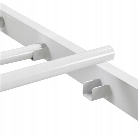 Łóżko stelaż pojedyncze metalowe Yaheetech 90x200 biały