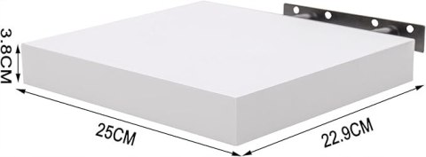 PÓŁKA płyta MDF Woltu 25 x 22,9 cm biały