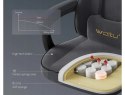 FOTEL GAMINGOWY Woltu PREMIUM szary Z PODNÓŻKIEM ROZKŁADANY