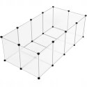 Ogrodzenie WYBIEG KOJEC dla królika kota świnki DIY 12 paneli 145x75x46 cm