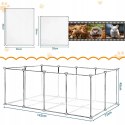 Ogrodzenie WYBIEG KOJEC dla królika kota świnki DIY 12 paneli 145x75x46 cm