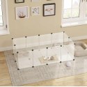 Ogrodzenie WYBIEG KOJEC dla królika kota świnki DIY 12 paneli 145x75x46 cm