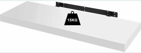 PÓŁKA LEWITUJĄCA płyta MDF Woltu 70 x 22,9 cm biały, RG9479WS