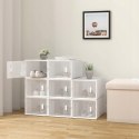 PUDEŁKA NA BUTY zestaw 8 sztuk Woltu 50 x 75 x 35 cm biały