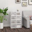 PUDEŁKA NA BUTY zestaw 8 sztuk Woltu 50 x 75 x 35 cm biały