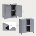SZAFKA POD UMYWALKĘ ZLEW 2 DRZWI REGULACJA PÓŁKI MDF 60 X 30 X 60 CM WOLTU