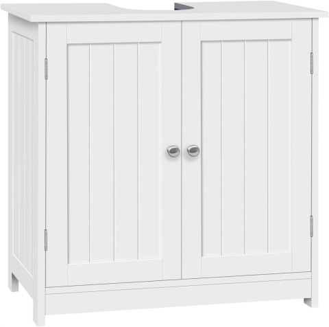 SZAFKA POD UMYWALKĘ ZLEW 2 DRZWI REGULACJA PÓŁKI MDF 60 X 30 X 60 CM Woltu