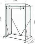 Szklarnia ogrodowa z plandeką PCV WOLTU 100x50x136/150 gwh00101