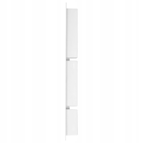 WNĘKA PRYSZNICOWA z 3 półkami biała połysk VidaXL 41x99x9 cm OUTLET