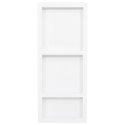 WNĘKA PRYSZNICOWA z 3 półkami biała połysk VidaXL 41x99x9 cm OUTLET