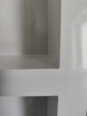 WNĘKA PRYSZNICOWA z 3 półkami biała połysk VidaXL 41x99x9 cm OUTLET