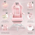 ERGONOMICZNY FOTEL GAMINGOWY krzesło komputerowe WOLTU różowe