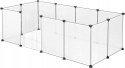 Ogrodzenie WYBIEG KOJEC dla królika kota świnki DIY 12 paneli 145x75x46 cm