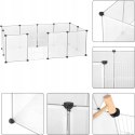 Ogrodzenie WYBIEG KOJEC dla królika kota świnki DIY 12 paneli 145x75x46 cm