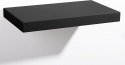 PÓŁKA ŚCIENNA NA KSIĄŻKI REGAŁ WISZĄCY CZARNY 60 x 23 x 3,8 CM Eugad