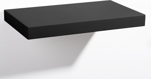 PÓŁKA ŚCIENNA NA KSIĄŻKI REGAŁ WISZĄCY CZARNY 60 x 23 x 3,8 CM Eugad