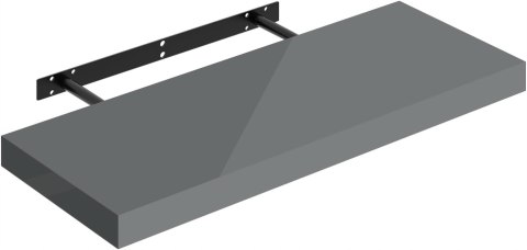 PÓŁKA ŚCIENNA lewitująca WOLTU 60x22,9x3,8cm szara
