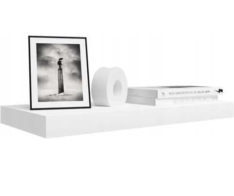 PÓŁKA ŚCIENNA płyta MDF Woltu 70 x 22,9 cm biały