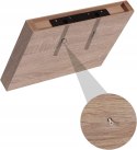 Półka wisząca ścienna Regał Eugad 0112QJ 25 cm x 3,8 cm x 22,9 cm dąb złoty