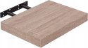 Półka wisząca ścienna Regał Eugad 0112QJ 25 cm x 3,8 cm x 22,9 cm dąb złoty