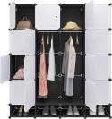 SZAFA MODUŁOWA Woltu SR0090sw 148 x 165 x 35 cm czarny