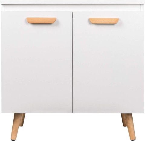 SZAFKA PODUMYWALKOWA szafka łazienkowa z 2 drzwiczkami 60x40x60,5 cm, biała
