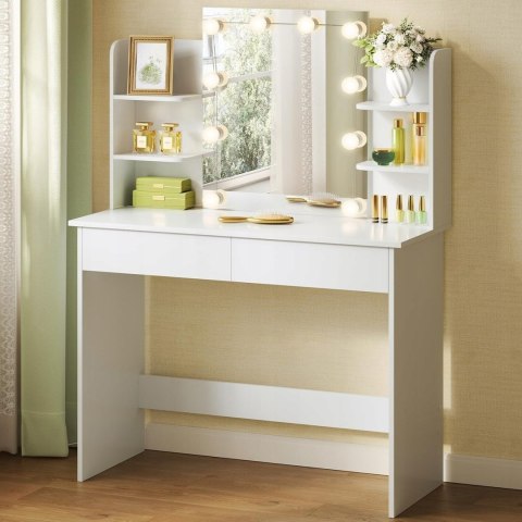 TOALETKA z oświetleniem LED Woltu biała 90 x 135 x 40cm