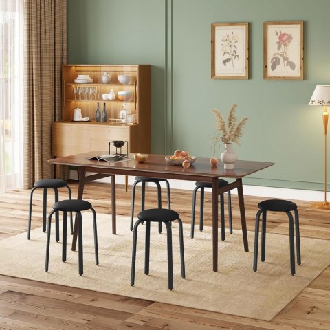 Taboret Woltu czarny 46 cm zestaw 2 sztuk