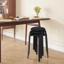 Taboret Woltu czarny 46 cm zestaw 2 sztuk