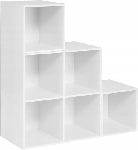 WOLTU REGAŁ SKANDYNAWSKI OTWARTY PÓŁKA SZAFKA 6 KOSTEK 90 X 30 X 90 cm