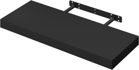 Półka wisząca ścienna płyta MDF Woltu 60 x 22,9 cm czarny