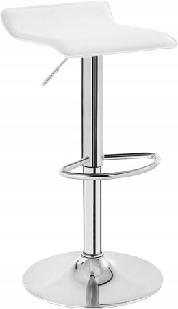 Hoker zestaw 2 sztuk Woltu biały 84 cm skóra sztuczna