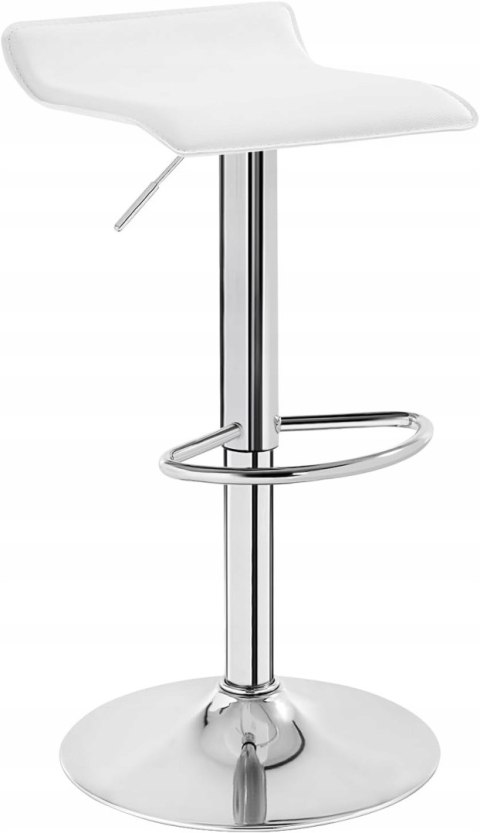 Hoker zestaw 2 sztuk Woltu biały 84 cm skóra sztuczna