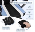 KRZESŁO DLA DZIECI ERGONOMICZNE OBROTOWE Z PODŁOKIETNIKAMI NIEBIESKIE