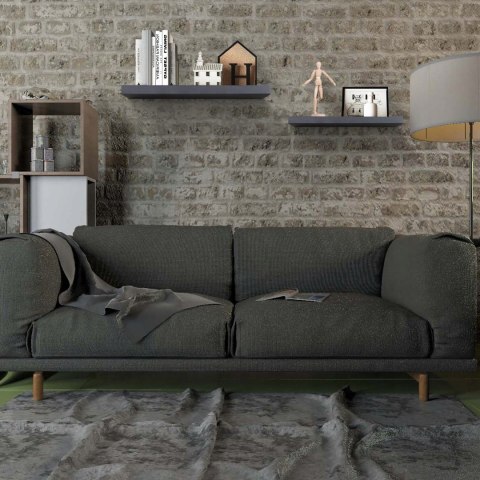 Półka wisząca ścienna płyta MDF Woltu 60 x 22,9 cm odcienie szarości