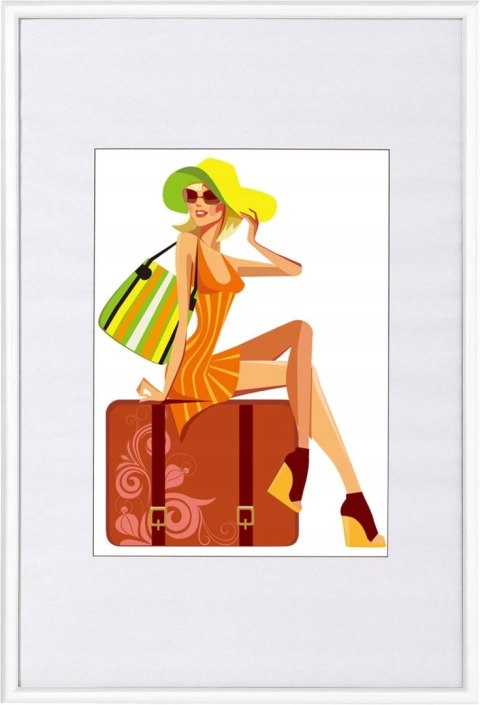 RAMKA DO ZDJĘĆ na jedno zdjęcie Woltu 35 x 28 cm biała
