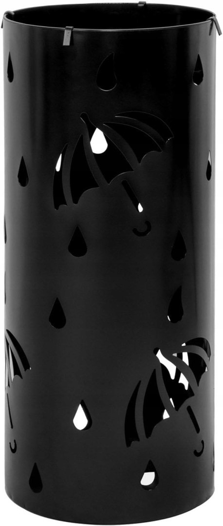 Stojak na parasole metal Woltu czarny 20 x 49 cm