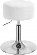 Hoker taboret Woltu biały 69 cm skóra sztuczna OUTLET