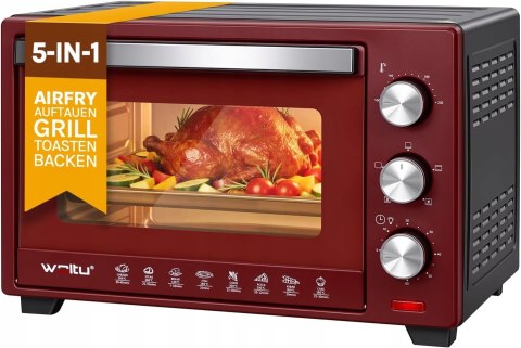 MINI PIEKARNIK WOLTU 28 l, piec do pizzy 1600 W, 100-230 °C