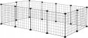 Ogrodzenie WYBIEG KOJEC dla królika kota świnki DIY 12 paneli 142x72x36 cm