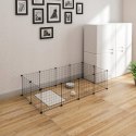Ogrodzenie WYBIEG KOJEC dla królika kota świnki DIY 12 paneli 142x72x36 cm