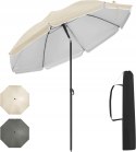 Parasol plażowy tarasowy woltu śr. 175cm kolor beżowy składany