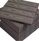 Płytki panele tarasowe tarasowe WPC Woltu kolor kawy 22 sztuki 2 m2